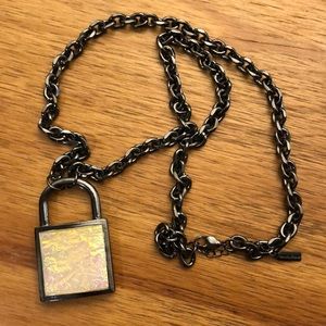 Baublebar Chunky lock Necklace